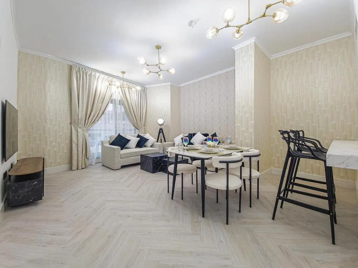 Apartmán Luxury 2-Bed Condo Full Burj Khalifa Lights View! Dubaj